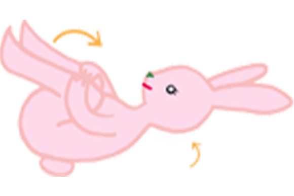 頭はほんの少し上げるだけでよい